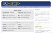 UC Merced IT Department Screenshot